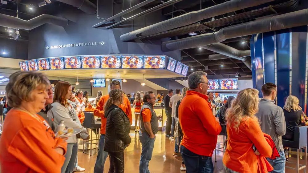 fans in concourse